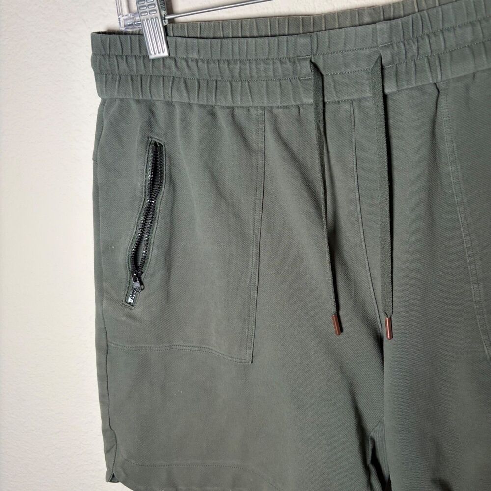 Calia Shorts Women's Medium Green Drawstring 7.5" Inseam Athletic Heavyweight - Picture 3 of 8